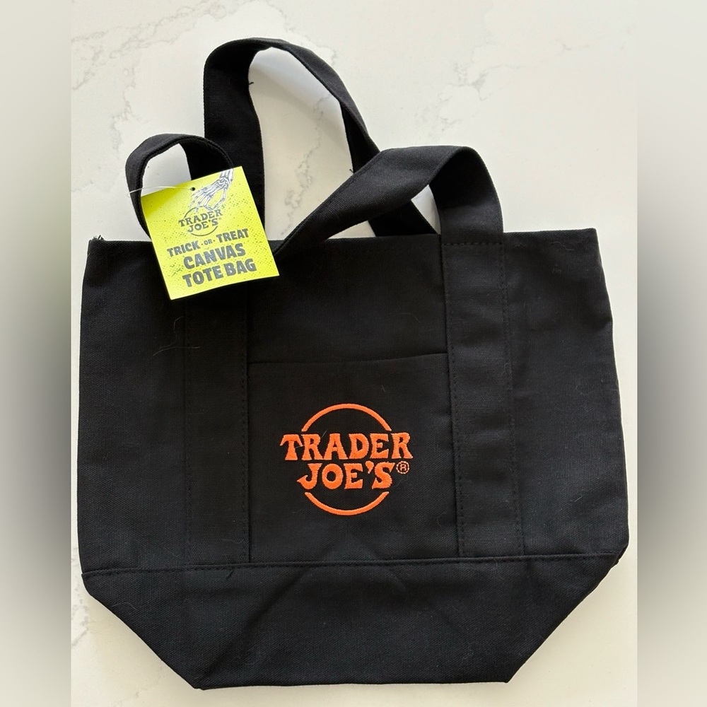 Trader Joe's Black Canvas Mini Tote Bag
Limited Edition